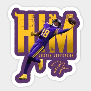 Justin Jefferson HIM Sticker